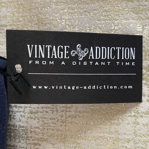 Vintage Addiction Men's Navy Blue Canvas Shaving/Toiletry Bag. New with Tag NWT - Picture 5 of 7